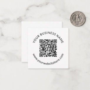 Överförd QR-kodmall med redigerbar text Anteckningskort