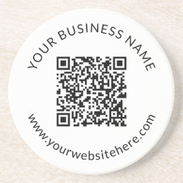 Överförd QR-kodmall med redigerbar text Underlägg