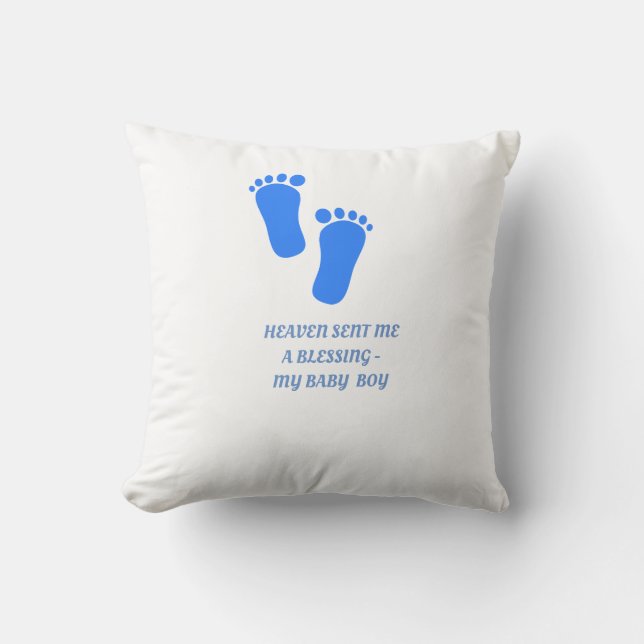 Överförda pojken för babyänglar kudder den himmel kudde (Framsida)