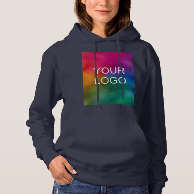 Överföring av blå mall - Logotyp Färg T Shirt (Framsida)