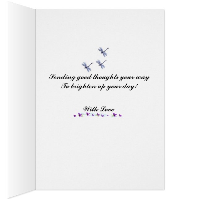 Överföring av bra tankar hälsningskort (Insidan (Höger))