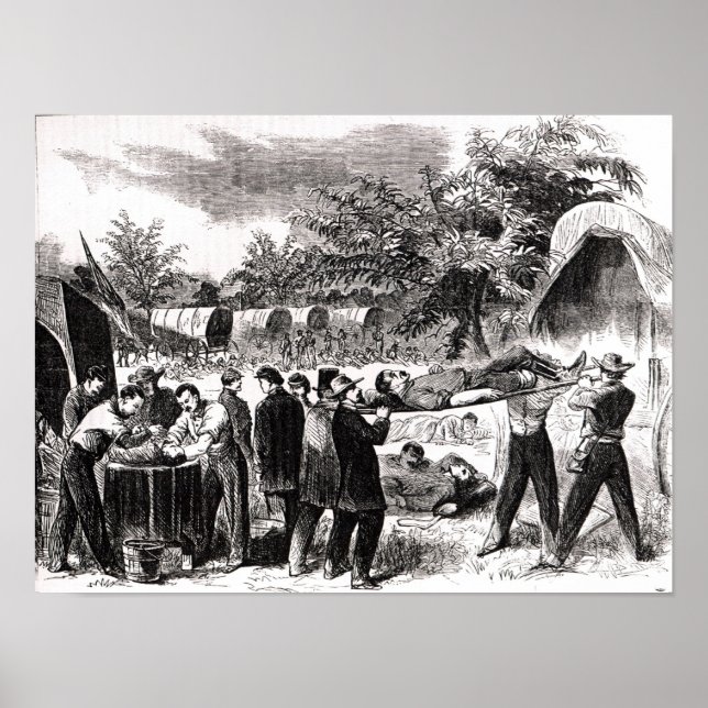 Överföring av sårade efter antietam poster (Framsidan)