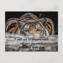Överföring av tigerinspirationskort vykort