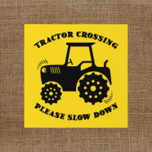 Överföring av traktor. Långsnedgång