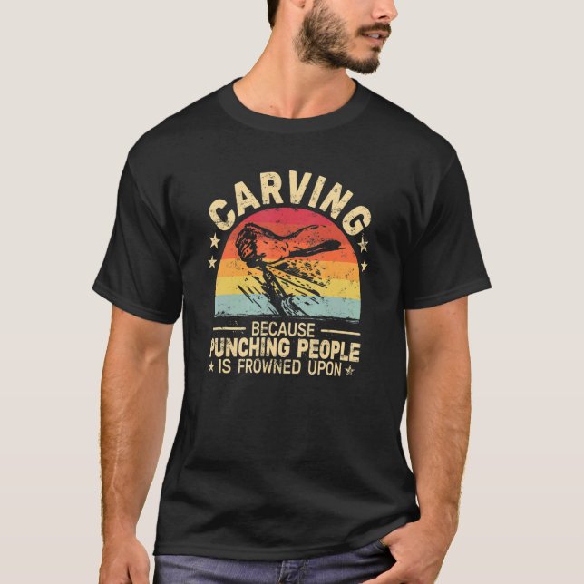 Överföring eftersom man slår träarbetare t shirt (Framsida)