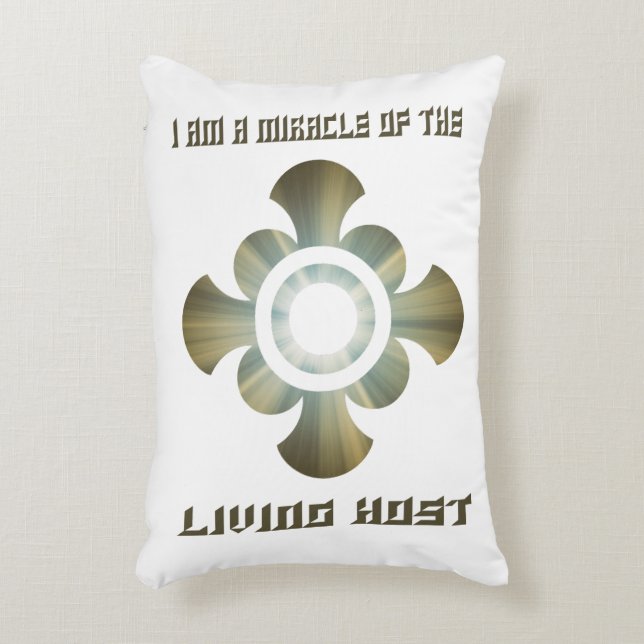 Överföring i Heligan Eucharist Prydnadskudde (Framsidan(Vertikal))