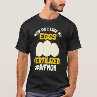 Överföringsdag för ägg i Vitro Fertili i Elfenbens T Shirt