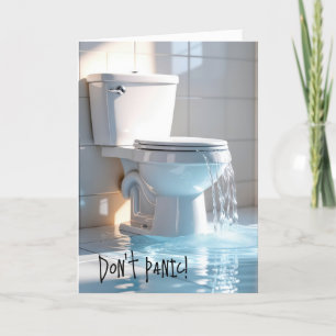 Överfyllnad av toalett för att bli äldre Födelseda Kort