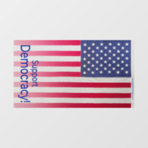 Övergående kloning - "Support Democracy!"-meddelan