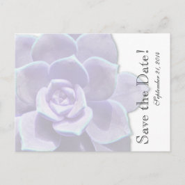Övergående Lilac Succulent sparar datumet Meddelande Vykort