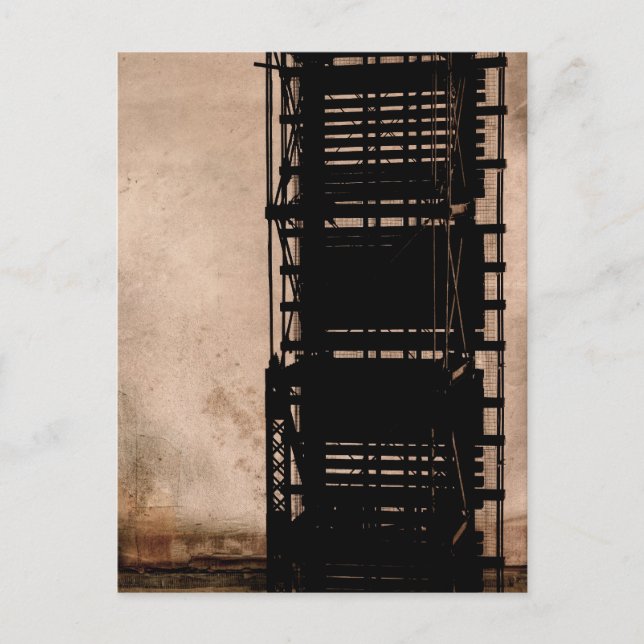 Övergående trestelbro vykort (Framsida)