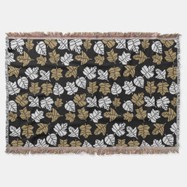 Övergång av höstblommans natur filt