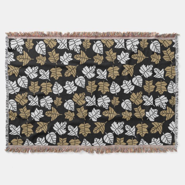 Övergång av höstblommans natur filt (Framsidan)