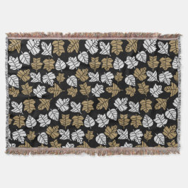 Övergång av höstblommans natur filt