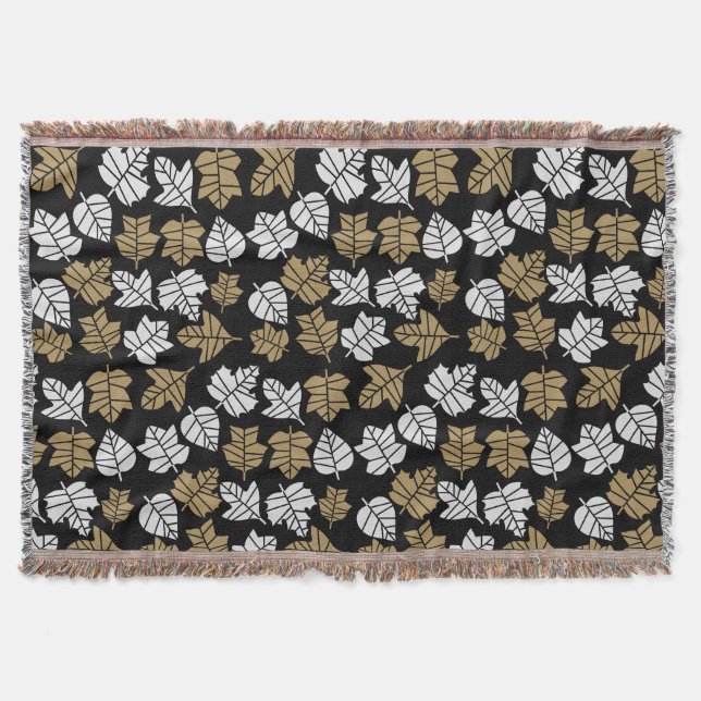 Övergång av höstblommans natur filt (Framsidan)