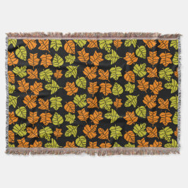 Övergång av höstblommans natur filt