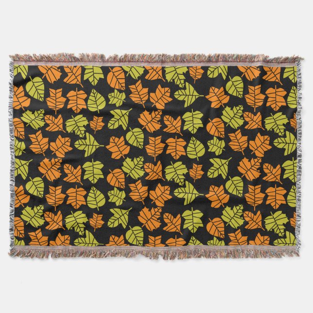 Övergång av höstblommans natur filt (Framsidan)