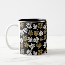 Övergång av höstblommans natur Två-Tonad mugg