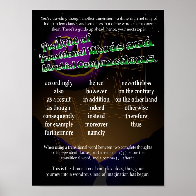 Övergångsförelägganden i Ord och reklam Poster (Framsidan)