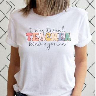 Övergångsklasslärare Söt Pastell Gåva T Shirt