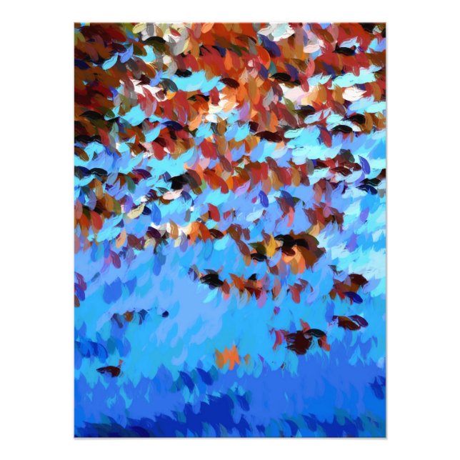 ÖVERGÅNGSREFLEKTIONER VATTEN TRÄD FOTOTRYCK (Framsidan)