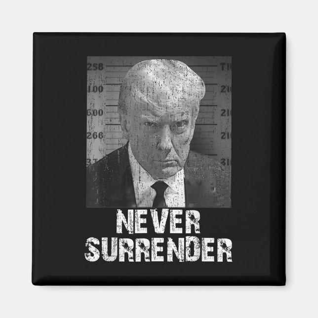 Överge aldrig Pro Trump Magnet (Framsidan)
