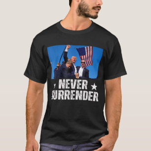 Överge aldrig trumpförsändelse 2024 du missat Trum T Shirt