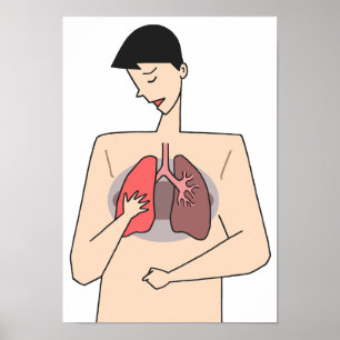 Överge inte lungsjukdomar. poster