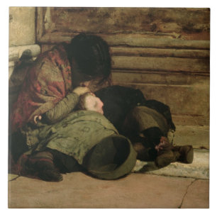 Övergett 1903 kakelplatta