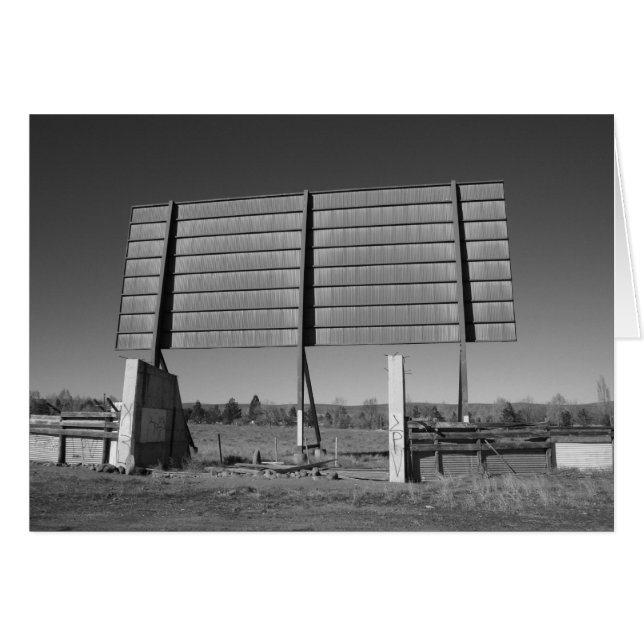 Övergett drev in hälsningskort (Framsidan Horizontal)