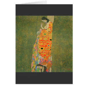 Övergett hopp av Gustav Klimt Hälsningskort