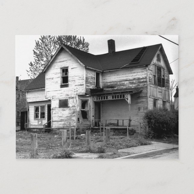 Övergett hus vykort (Framsida)