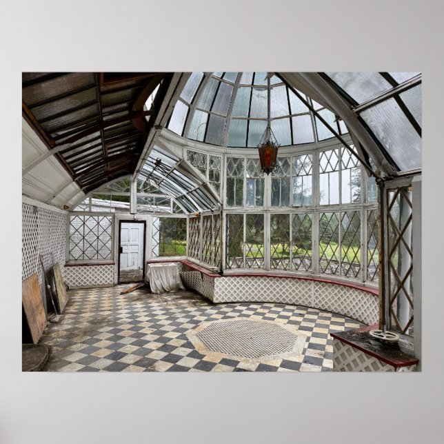 Övergiven atrium poster (Framsidan)