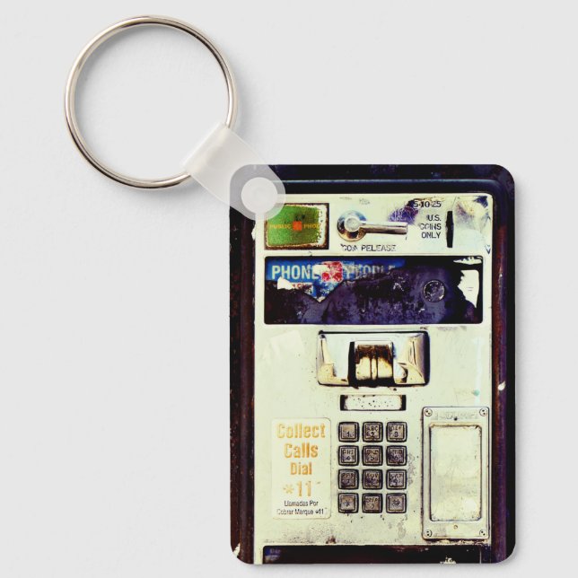 Övergiven betaltelefon nyckelring (Framsida)