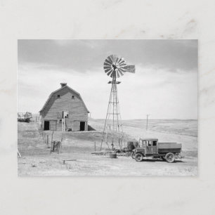 Övergiven bondgård, 1936 vykort