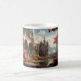 Övergiven Byggnad i Fantasy Kaffemugg