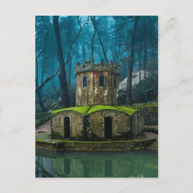 Övergiven Byggnad i Portugal - av James Mills Vykort (Framsida)