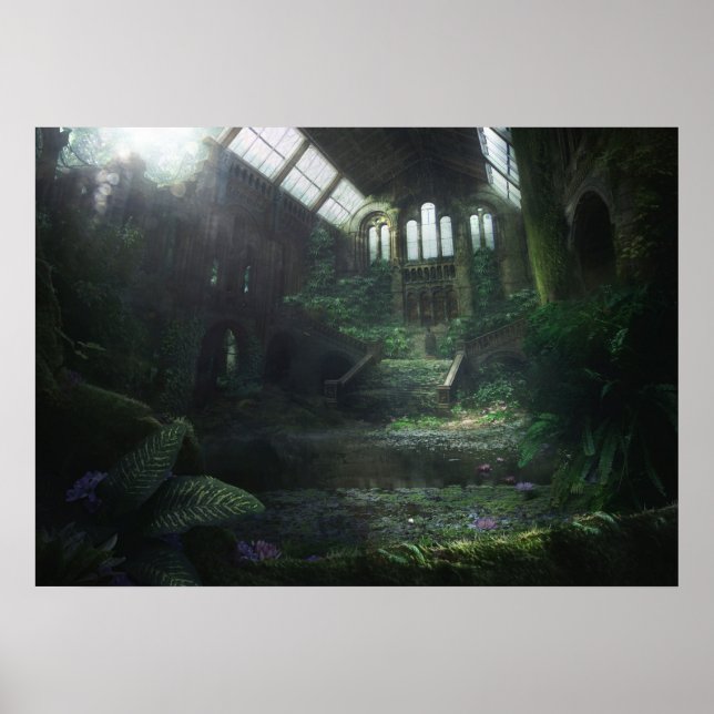 Övergiven Byggnad Poster (Framsidan)