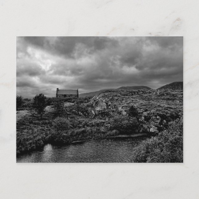 Övergiven Cottage Connemara II Vykort (Framsida)