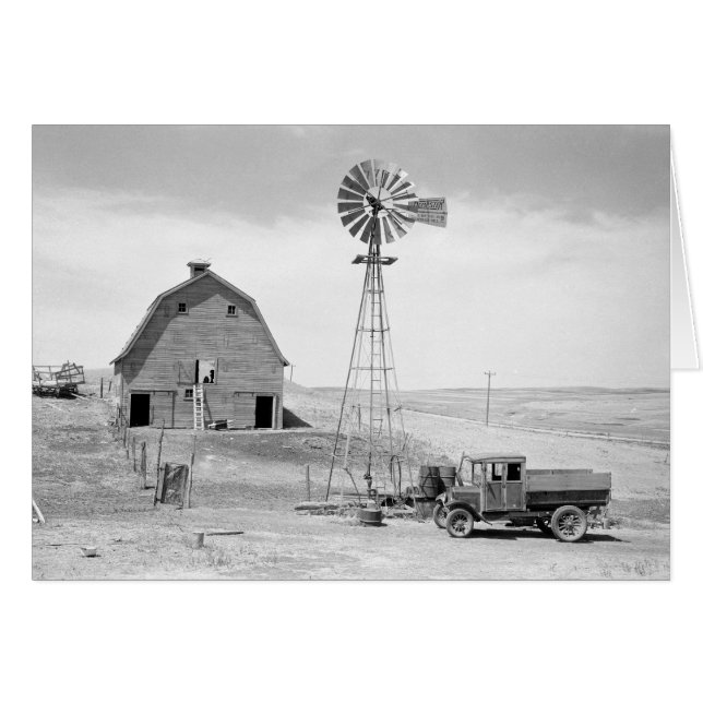 Övergiven Farm, 1936 Hälsningskort (Framsidan Horizontal)
