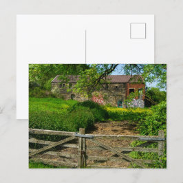 Övergiven Farmhouse i Bradley, Huddersfield Vykort