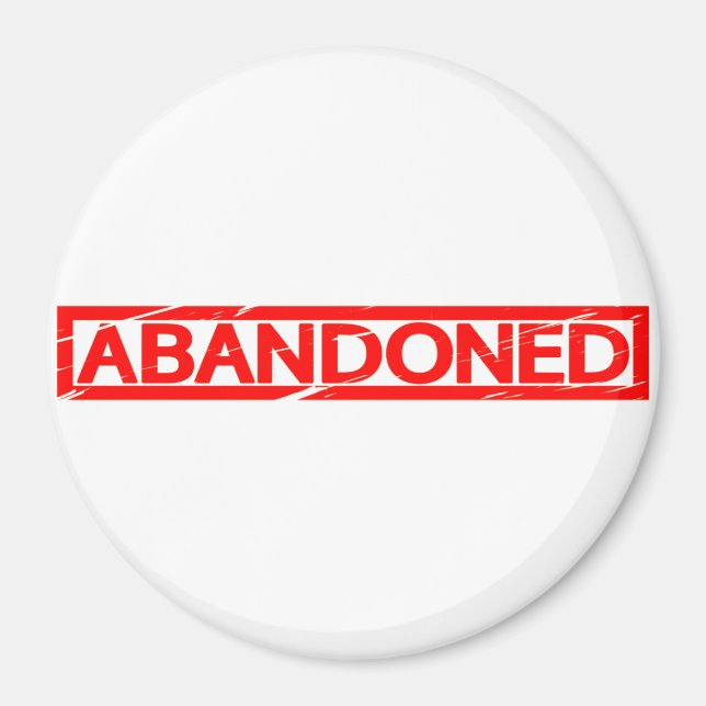 Övergiven Frimärke Magnet (Framsidan)