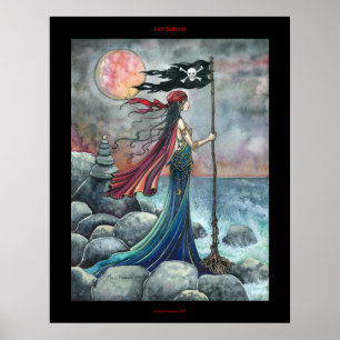 Övergiven gotisk pirataffisch fantasykonst poster