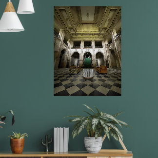 Övergiven herrgård poster