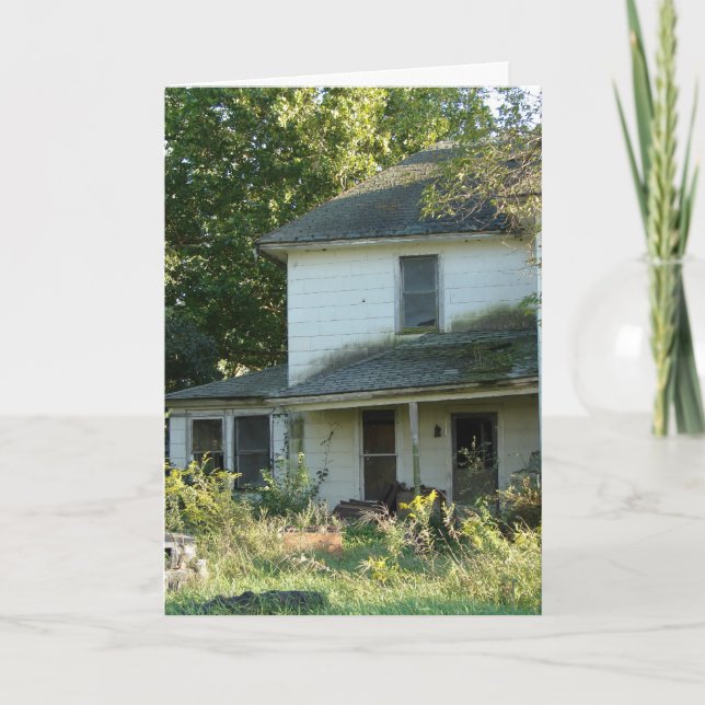 Övergiven House, Halloween Kort (Framsida)