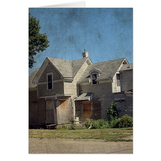 Övergiven House Hälsningskort (Framsidan)