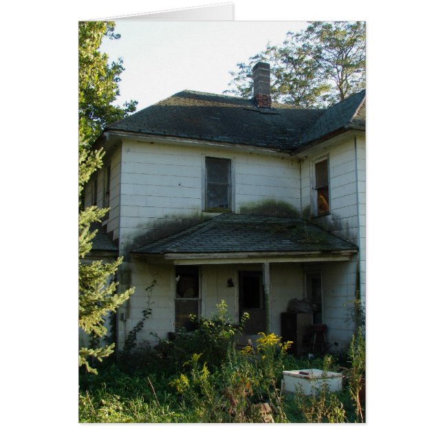 Övergiven House Hälsningskort (Framsidan)