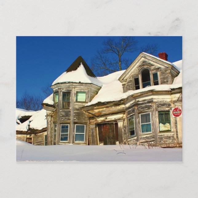 Övergiven House in Searsport, Maine Vykort (Framsida)