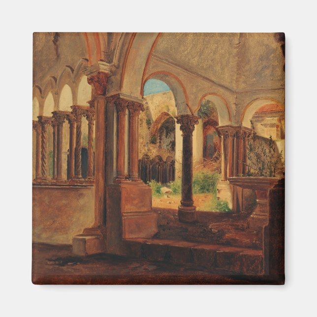 Övergiven klostergård magnet (Framsidan)