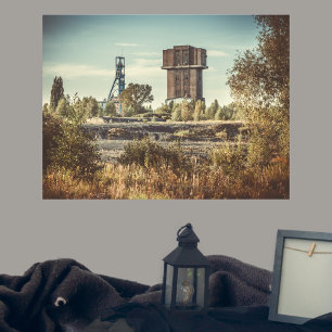 Övergiven kolgruva poster